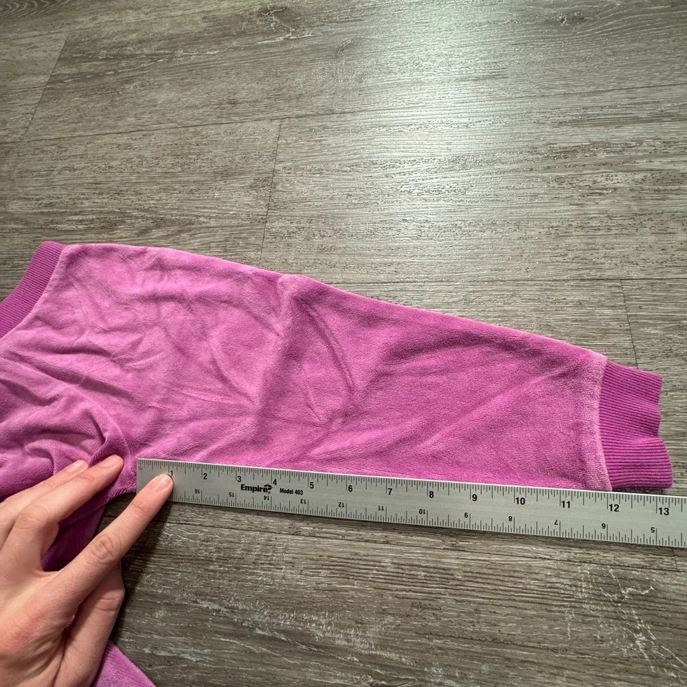 Juicy Couture Pants Girls 3T Pink Velour‎ Sweatpants Toddler Drawstring 9x13